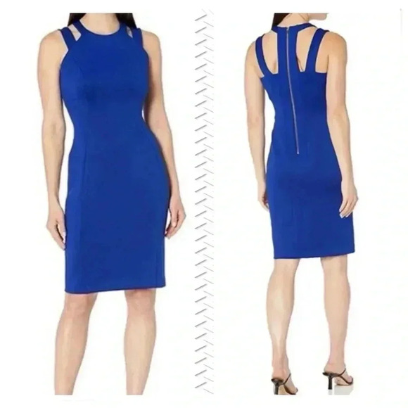 Red Calvin Klein Dress Size 8 - Picture 1 of 7